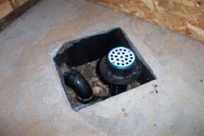 shower drain for concrete floor